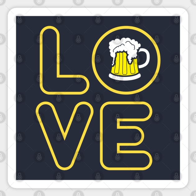 Love beer Sticker by Florin Tenica